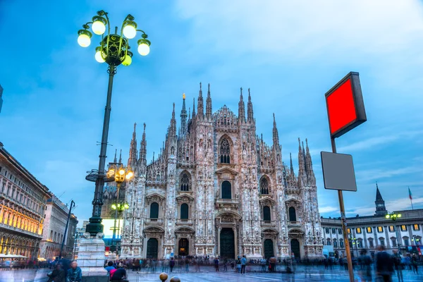 Duomo v Miláně v Itálii — Stock fotografie