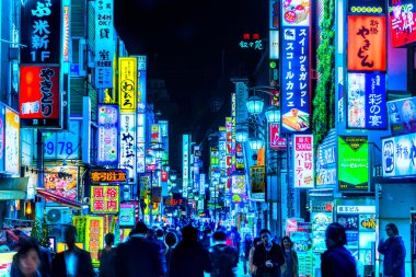 Tokyo bölgesinde Kabuki-Cho