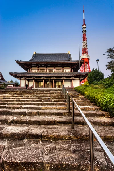 Zojo.ji Temple in Tokyo — Stock Photo, Image