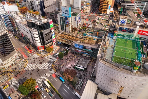 Shibuya Overstekende in tokyo — Stockfoto