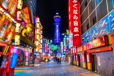 Tsutentaku Kulesi, Osaka, Japonya.