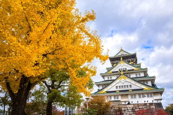 Kasteel Osaka in osaka, japan. — Stockfoto