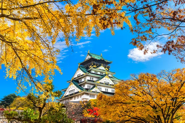 Kasteel Osaka in osaka, japan. — Stockfoto