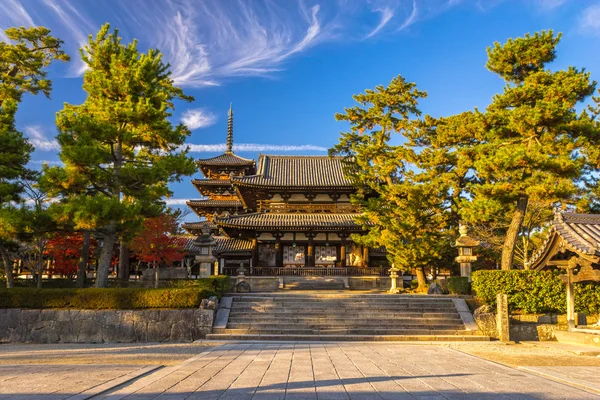 Horyu-ji Temple v Nara, Japonsko — Stock fotografie