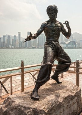 Bruce Lee heykel, Hong Kong.