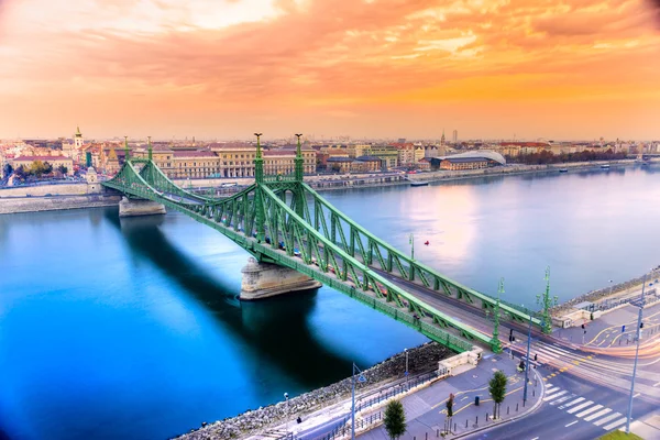 Budapest, szabadság híd, Magyarország — Stock Fotó