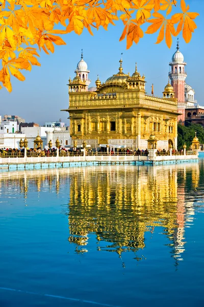 Gyllene templet i amritsar, Indien. — Stockfoto