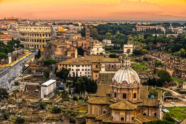 Roma vista, Itália . — Fotografia de Stock