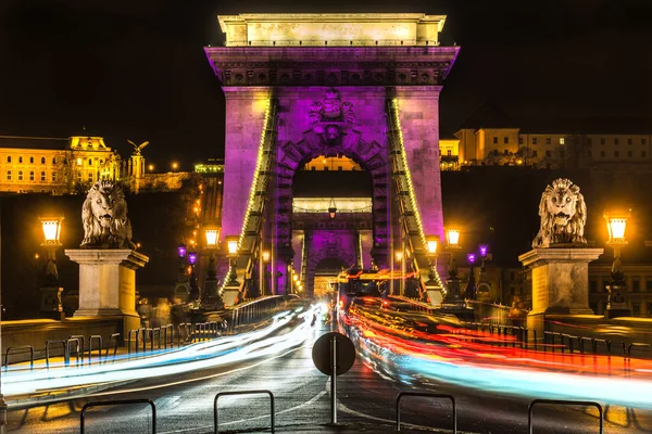 Будапешт, Цепной мост, Венгрия — стоковое фото