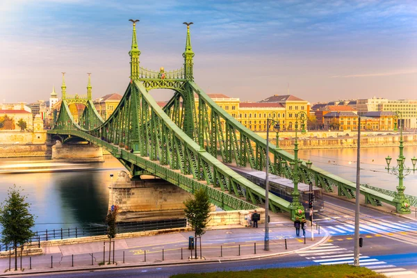 Budapeste, Liberty Bridge, Hungria — Fotografia de Stock