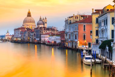 Büyük Kanal ve Bazilika Santa Maria della Salute, Venedik, İtalya