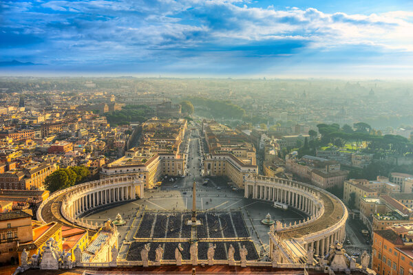 Rome, sunrise view from St. Peter