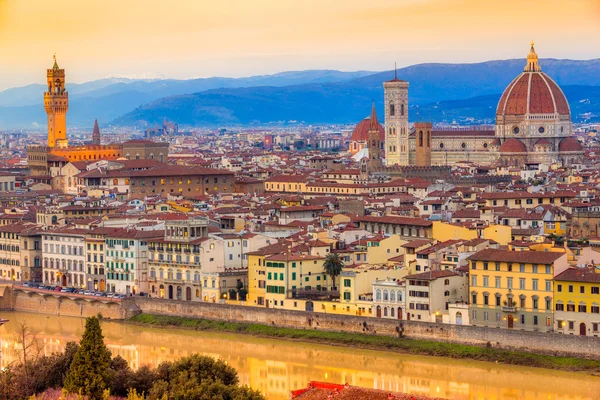 Firenze ved soloppgang, tuscany, Italia . – stockfoto