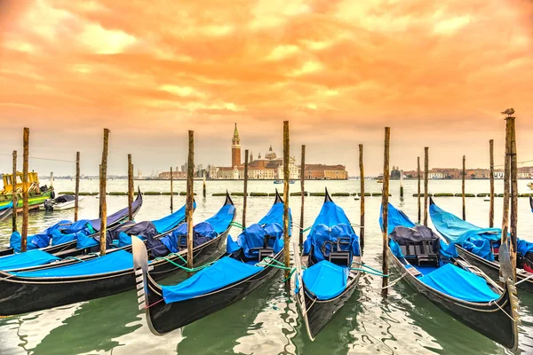 Gondels in Venetië, Italië — Stockfoto