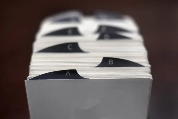 Index Cards for Business School Accueil Organisation — Photo