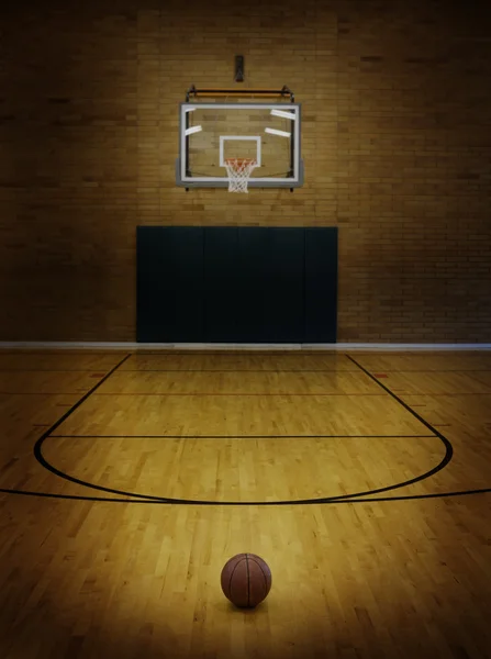 Basketbalové a basketbalové hřiště — Stock fotografie