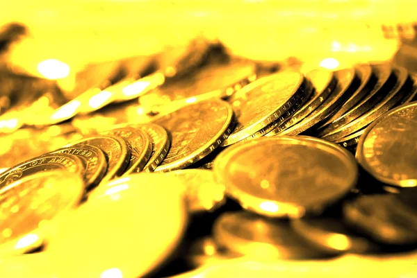 Gold Coins for Wealth and Riches — Stock Photo, Image