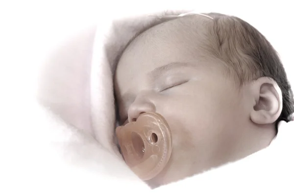 Bebek uyku barışçıl güzel sessiz — Stok fotoğraf
