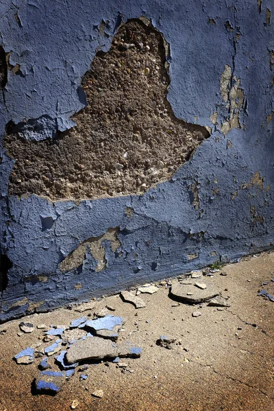 Régi vakolat falra Crumble darab törött — Stock Fotó