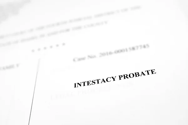 Probate of Will Legal Document — Stock Photo, Image