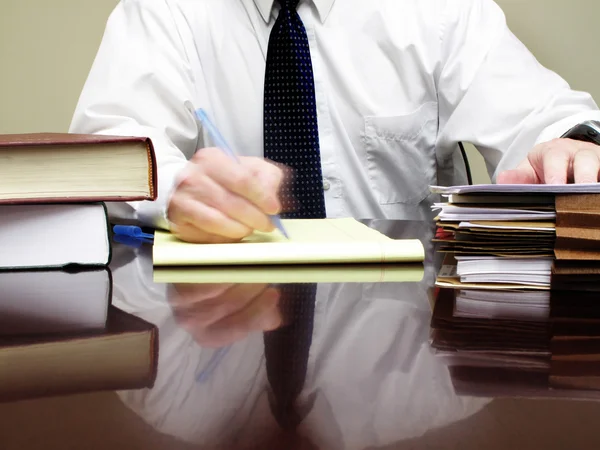 Office Worker at Desk Royalty Free Stock Images