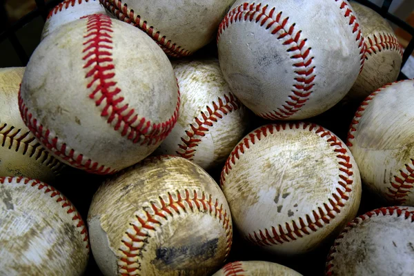 Baseballs sport högen förbi amerikanska kul — Stockfoto