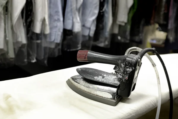 Dry Cleaning Iron Pressing Smooth — Stock Photo, Image