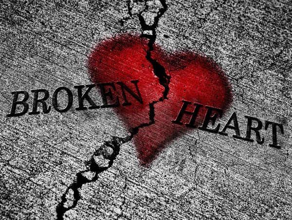 Corazón roto. — Foto de Stock