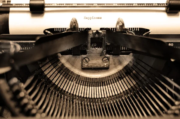 Old Typewriter Letters Typing — Stock Photo, Image