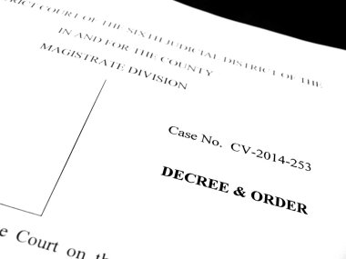 Legal Papers Decree and Order clipart