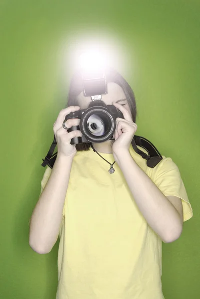 Girl Photographer — Stock Photo, Image