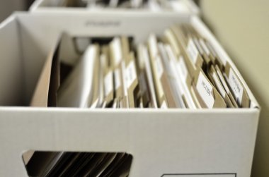 Box of Files Organization clipart