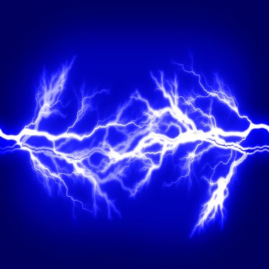 saf enerji ve elektrik gücü simgeleyen