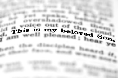 Yeni Ahit Kutsal alıntı sevgili oğlum