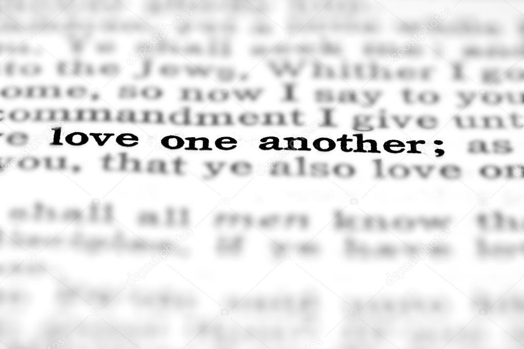 New Testament Scripture Quote Love One Another