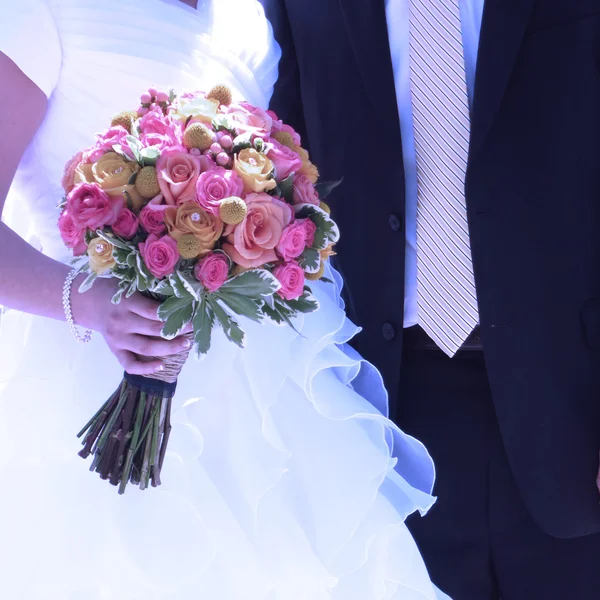 Pary młodej, ślub dzień Instagram — Zdjęcie stockowe