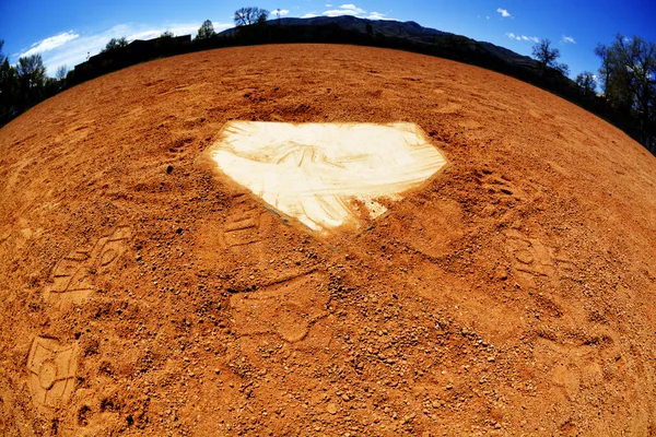 Мировой бейсбол Домашняя плита — стоковое фото
