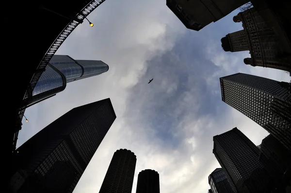 Town Buildings Skyscrapers Urban Landscape — Stock Photo, Image