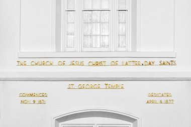 St George Utah Lds Mormon Tapınağı erken sabah