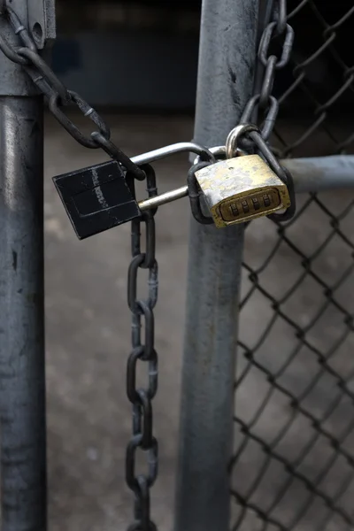 자물쇠와 체인 보안 — 스톡 사진