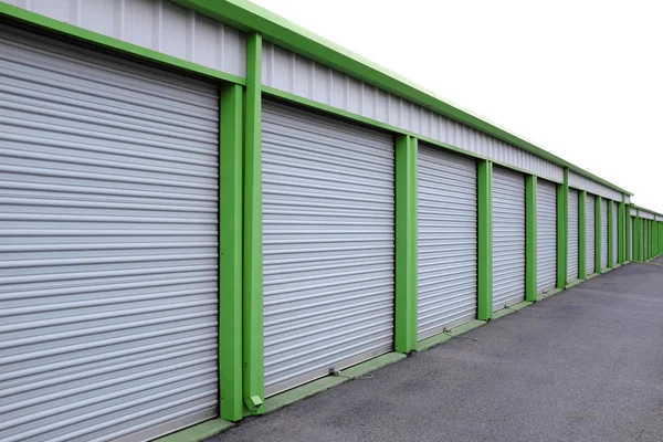 Storage Units with Sliding Doors — Stock Photo, Image