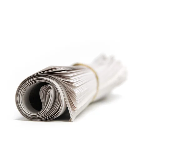 Newspaper Rolled Up — Stock Photo, Image