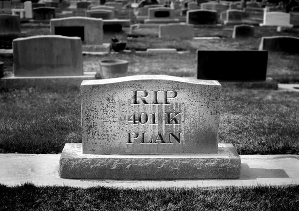 Grab für 401k Plan — Stockfoto