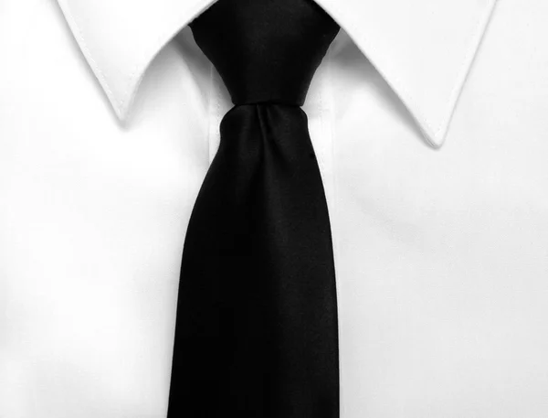 Caso gravata preta — Fotografia de Stock