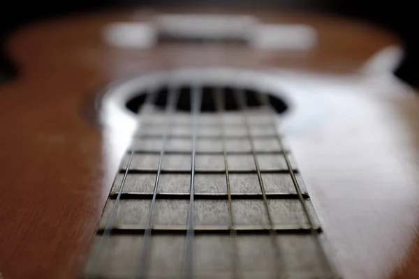 Primer plano de cuerdas de guitarra para música — Foto de Stock