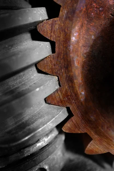 Gear Cog Rusted with Teeth Steel — Stock Photo, Image