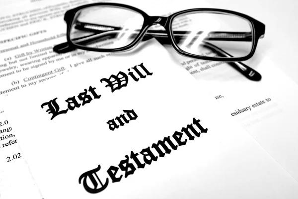 Last Will and Testament — Stock Photo, Image