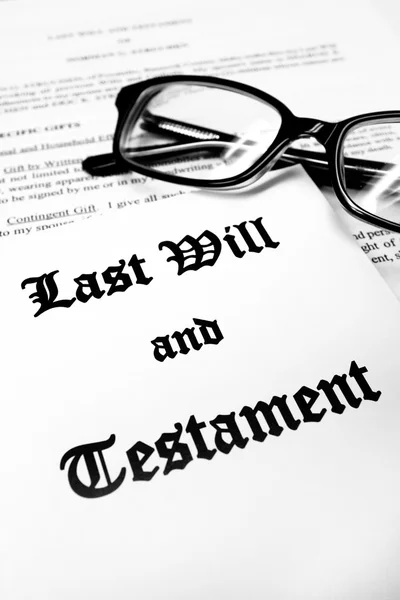 Last Will and Testament — Stock Photo, Image