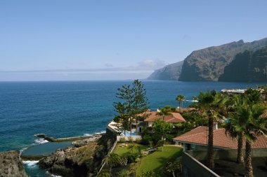 Los Gigantes görünümü, Tenerife, İspanya