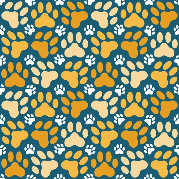 Paw print upprepa — Stock vektor